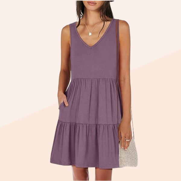 Anrabess Womens Summer Casual Tank Dress