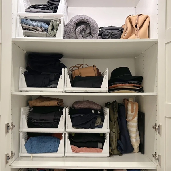 Proarea Stackable Plastic Storage Bins