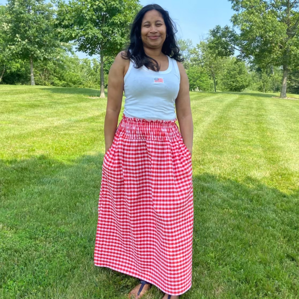 Universal Thread Smocked Maxi A-Line Skirt