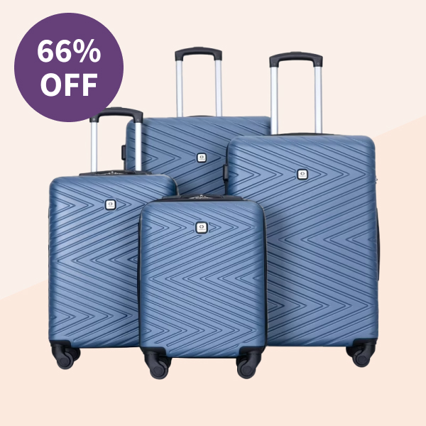 Travelhouse 4 Piece Hardshell Luggage Set