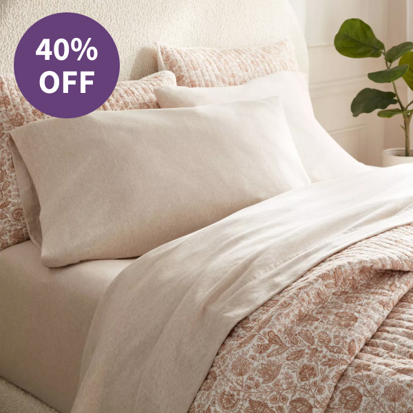 Threshold Queen Cotton Jersey Sheet Set (4 Piece)