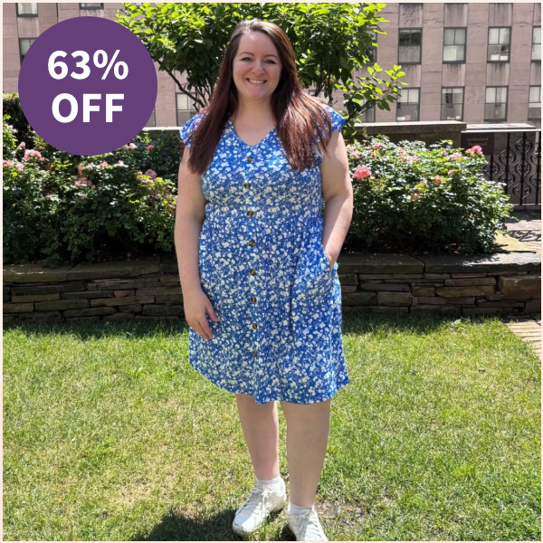 Fantaslook Floral Midi Dress with Pockets