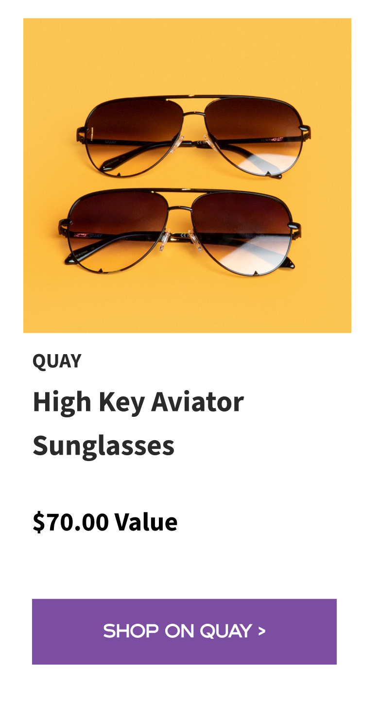 Quay High Key Aviator Sunglasses