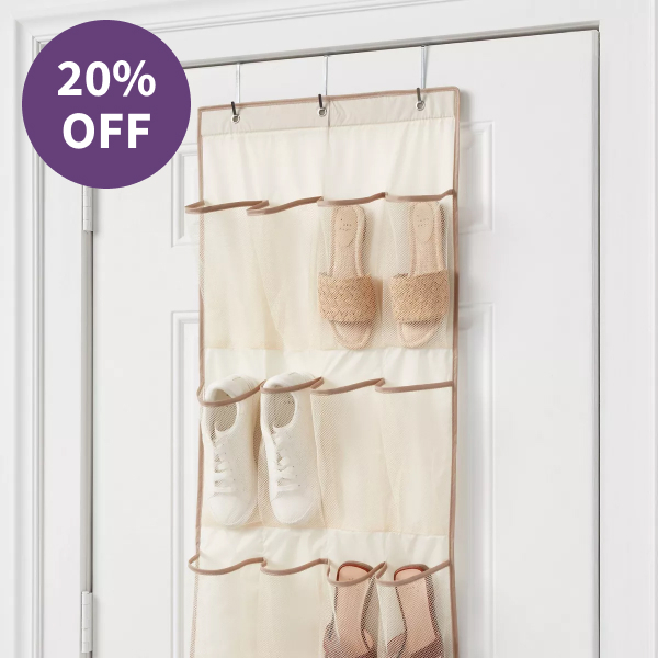 Brightroom Over-the-Door Shoe Organizer