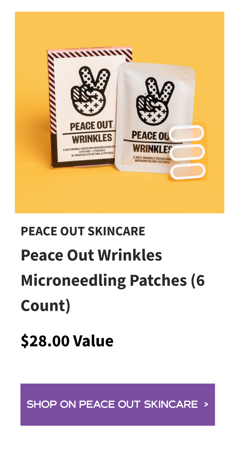 Peace Out Skincare Peace Out Wrinkles Microneedling Patches (6 Count)