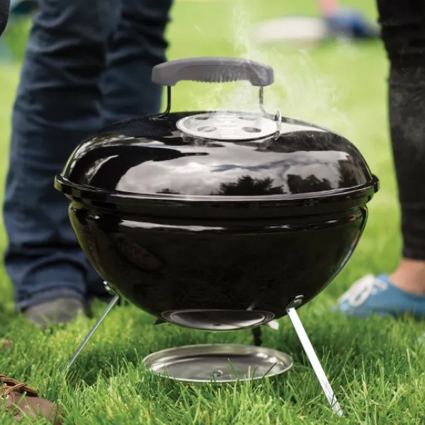 Weber Weather-Resistant Portable Grill with Porcelain-Enamel Lid (14 Inch)