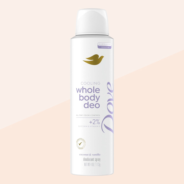 Dove Cooling Whole Body Deo Aluminum-Free Invisible Spray Deodorant
