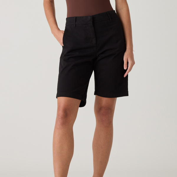 Quince Organic Stretch Cotton Chino Bermuda Shorts
