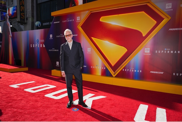 Director James Gunn at the Los Angeles premiere of Superman on July 7. Jordan Strauss/AP