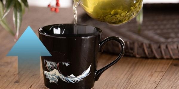 Japanese traditional style color changing Mug