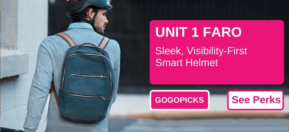 UNIT 1 FARO: Sleek, Visibility-First Smart Helmet — See Perks