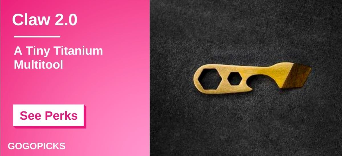 Claw 2.0 - A Tiny Titanium Multitool — See Perks