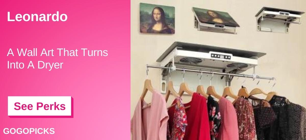 Leonardo - A Wall Art That Turns Into A Dryer — See Perks