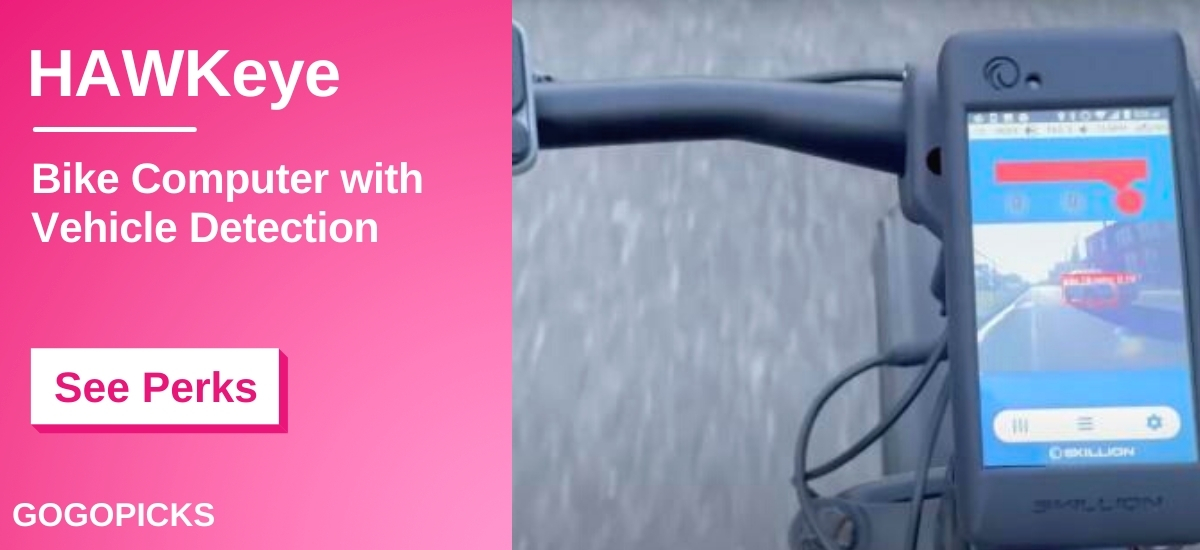 HAWKeye - bike computer with vehicle detection — See Perks