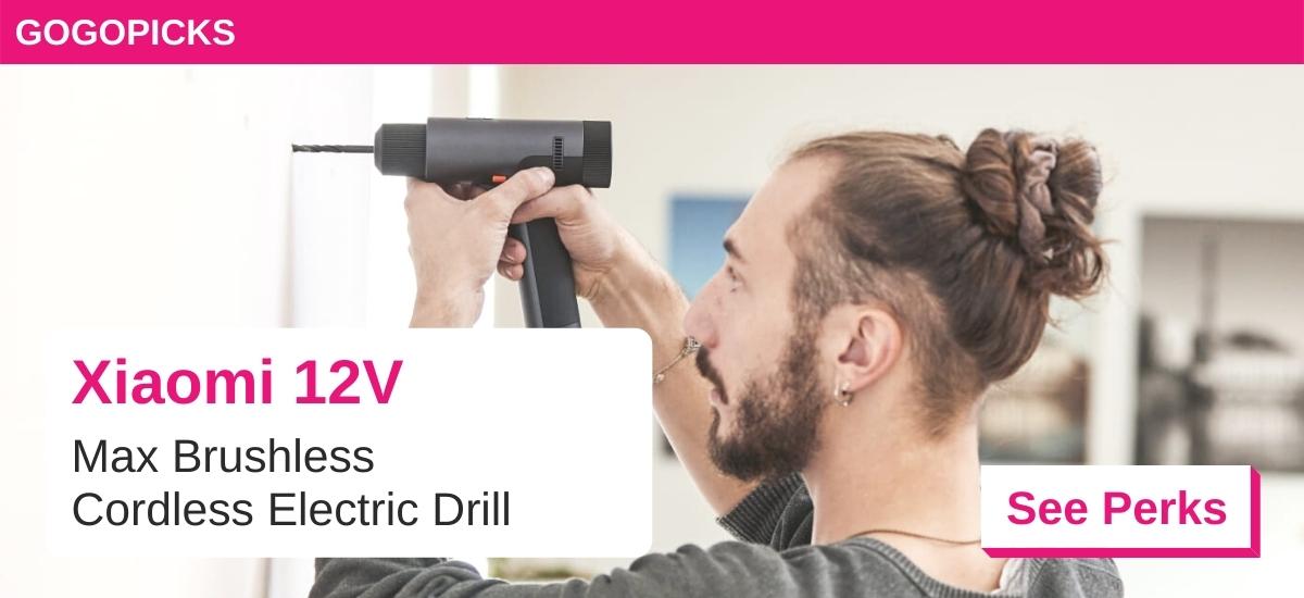Xiaomi 12V Max Brushless Cordless Electric Drill — See Perks