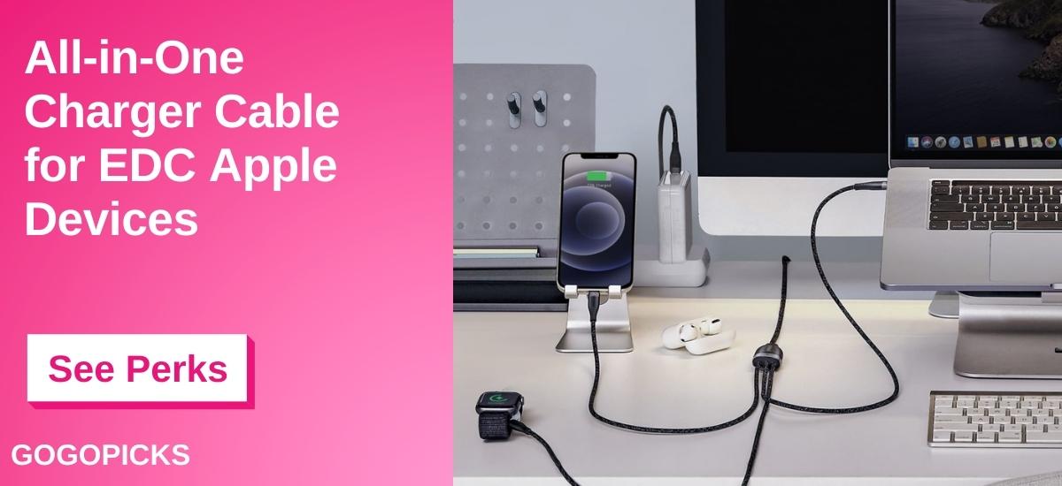 All-in-One Charger Cable for EDC Apple Devices — See Perks