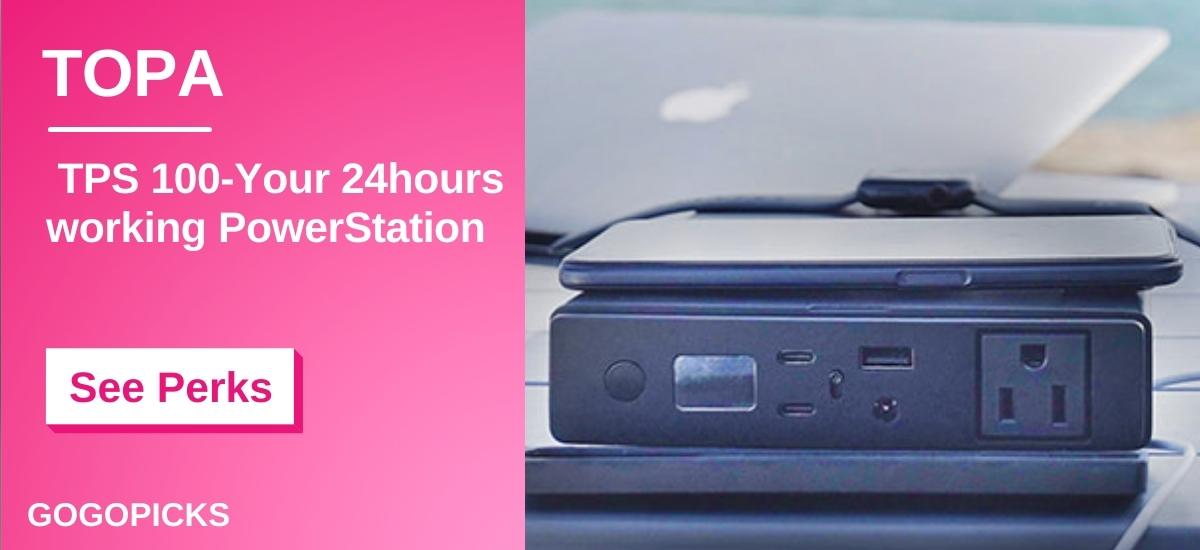 TOPA: TPS 100-Your 24hours working PowerStation — See Perks