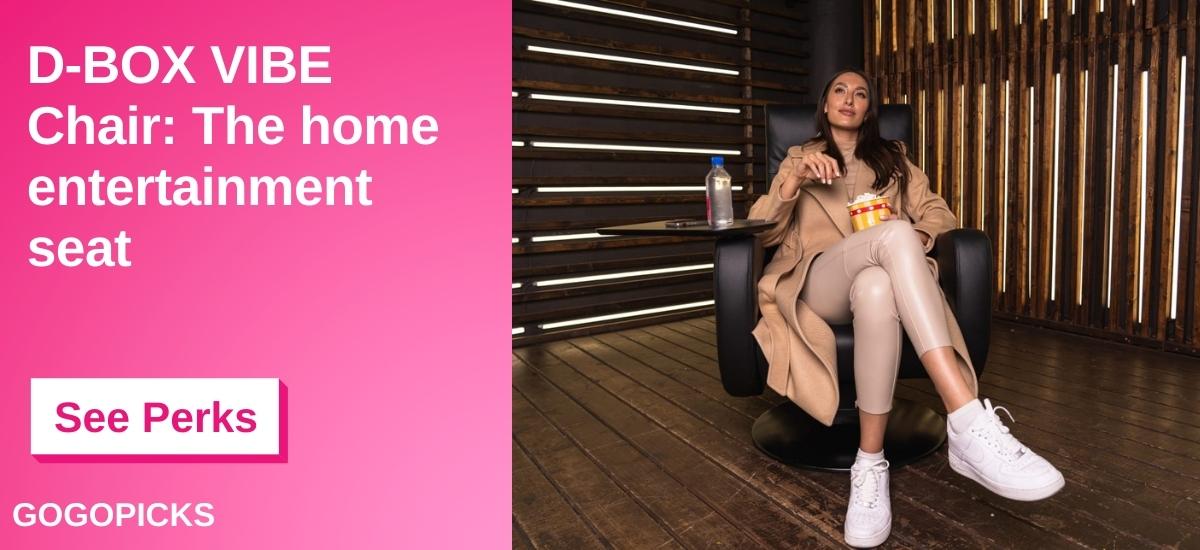 D-BOX VIBE Chair: The home entertainment seat — See Perks