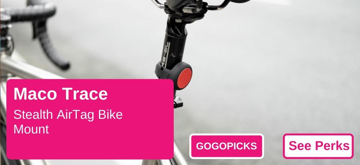 Maco Trace: Stealth AirTag Bike Mount — See Perks