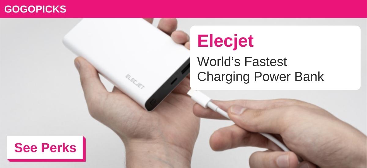 Elecjet - World's Fastest Charging Power Bank — See Perks