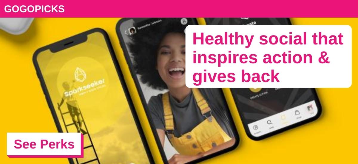 Healthy social that inspires action & gives back — See Perks