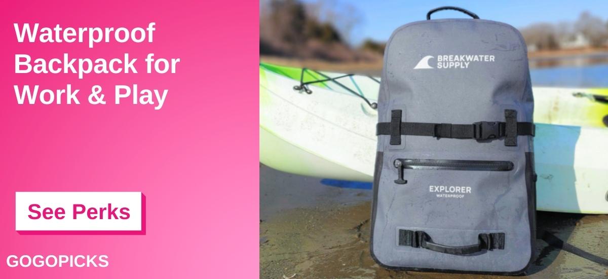 Waterproof Backpack for Work & Play — See Perks