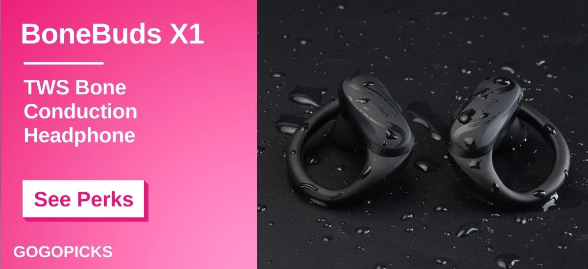 BoneBuds X1--TWS Bone Conduction Headphone — See Perks