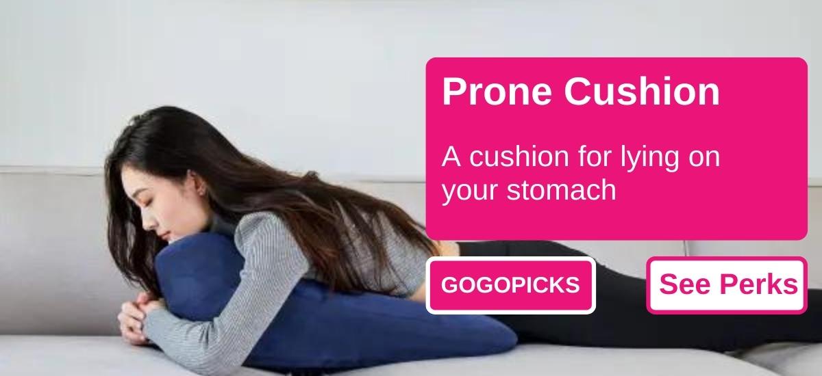 Prone Cushion: An ergonomic cushion for lying down — See Perks
