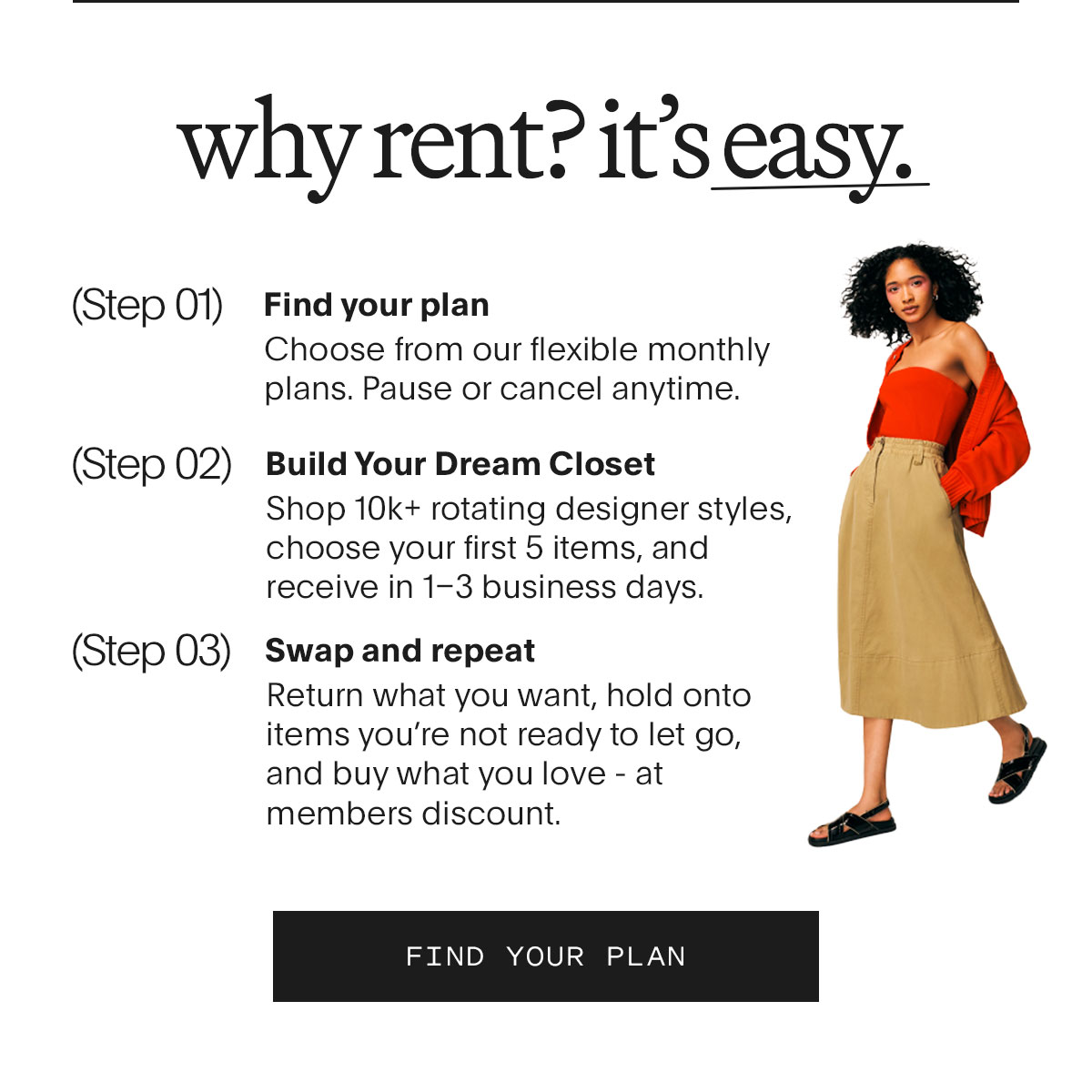 Why rent? It's easy.