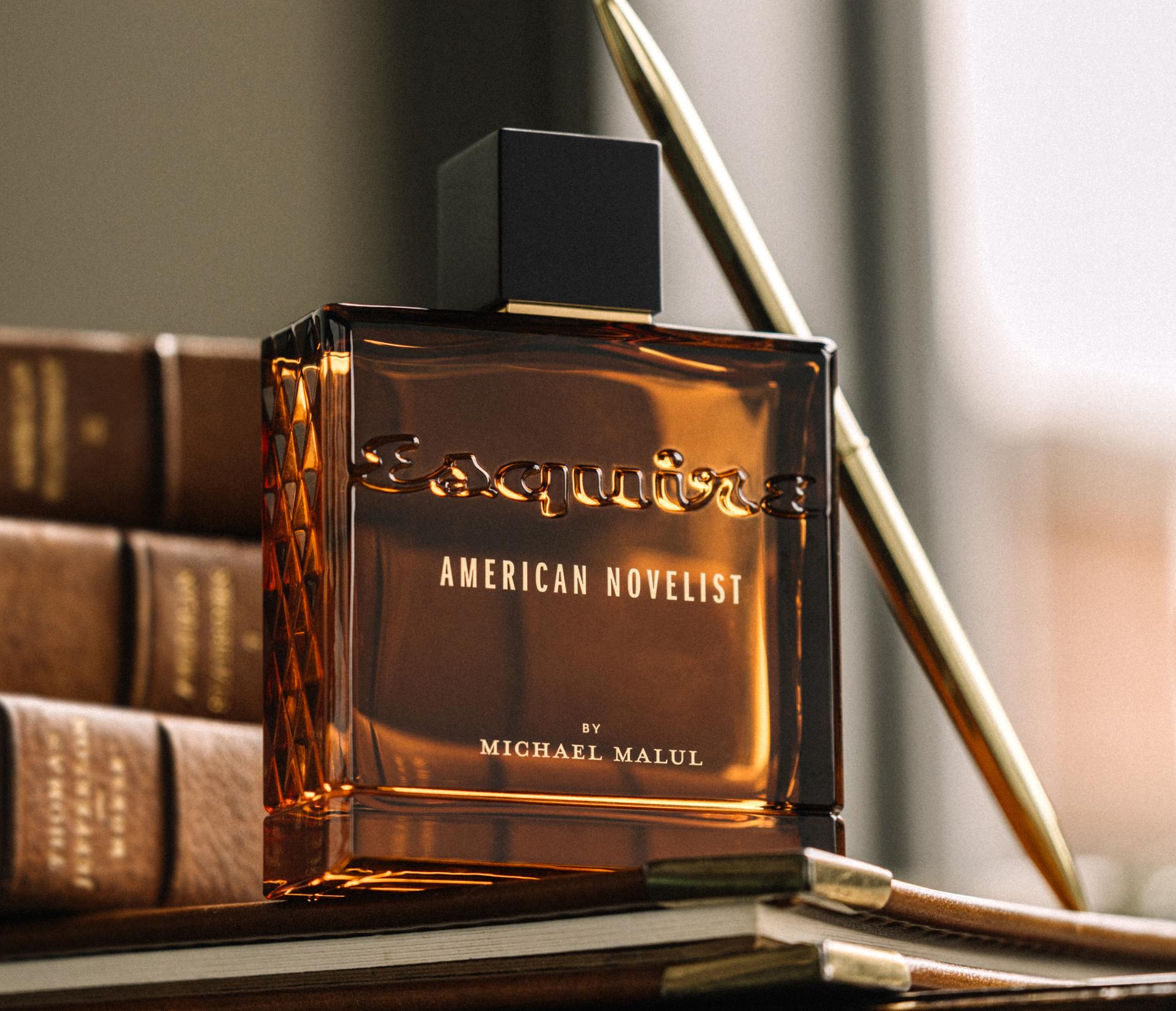 American Novelist cologne bottle image