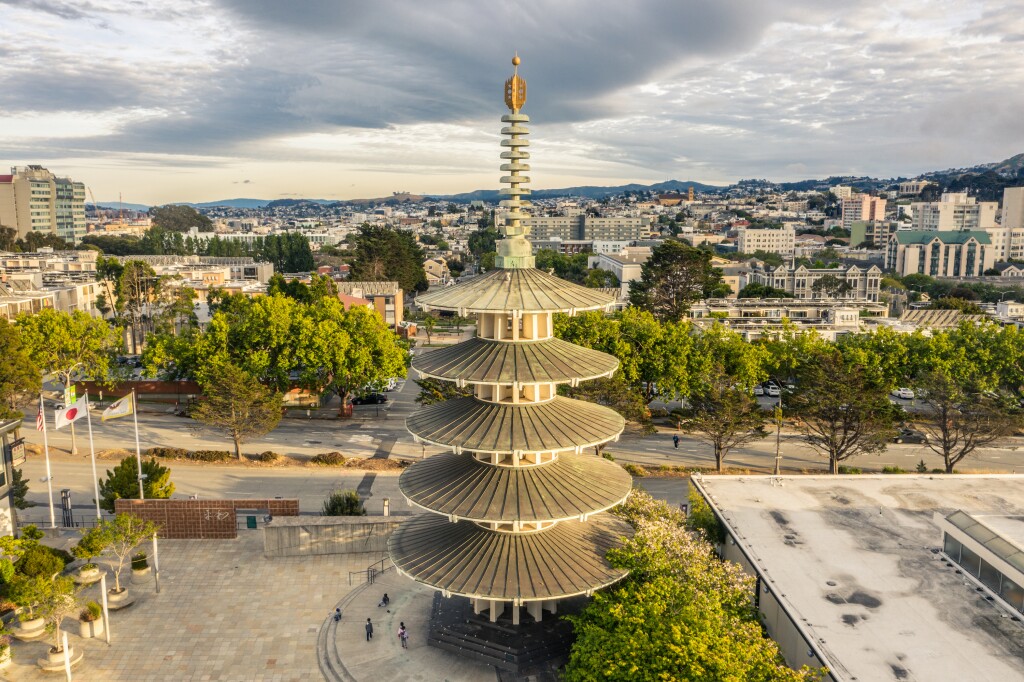 The pagoda in Peace Plaza