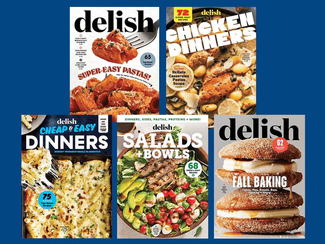 Delish mag covers