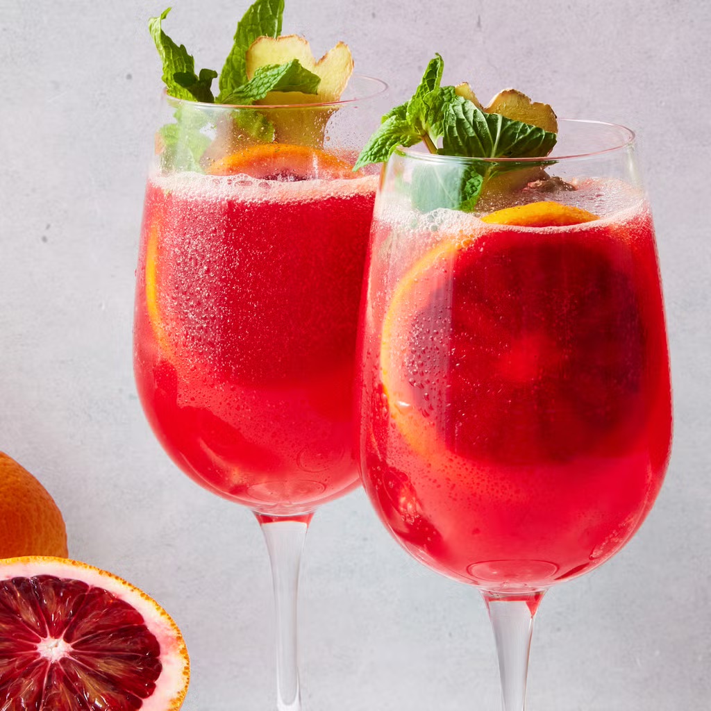 Blood Orange Mocktail Spritzer