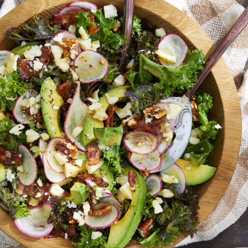 pecan, kale and parmesan salad
