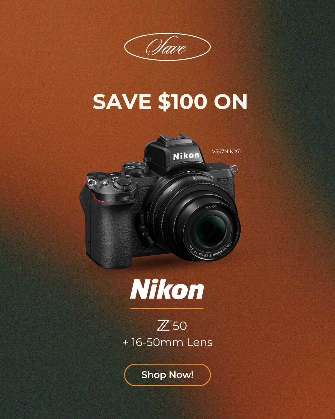 Save $100 On Nikon Z 50