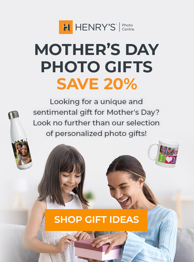Henry's Photo Centre: Save 20 Percent off Mother's Day Photo Gifts