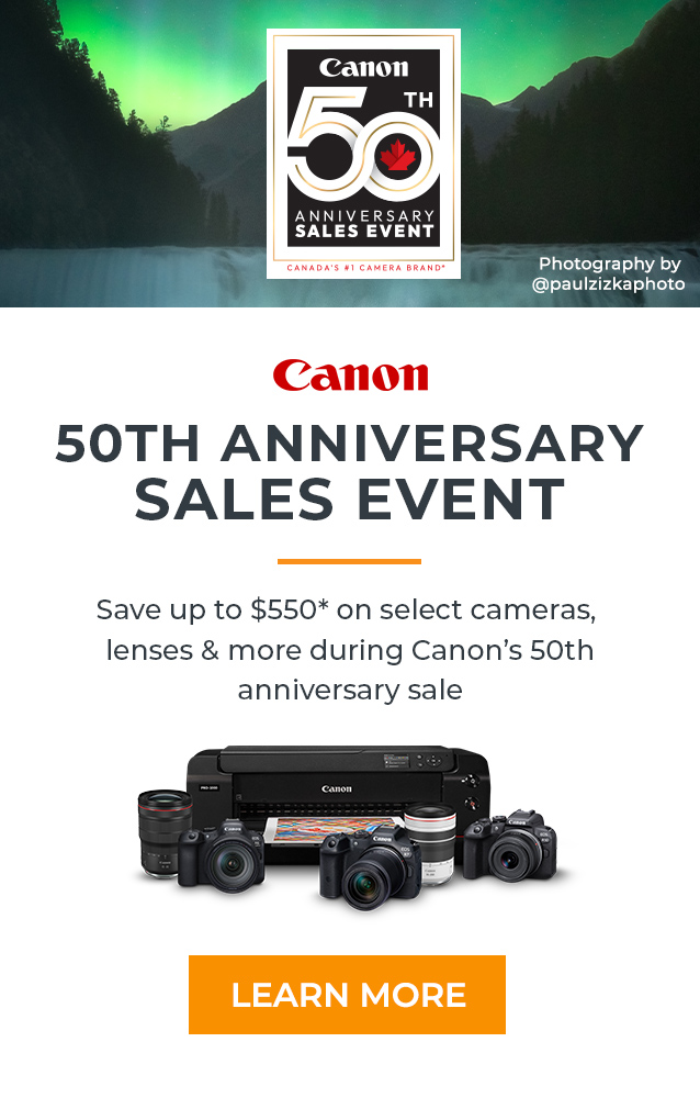 Canon’s 50th Anniversary Sales Event