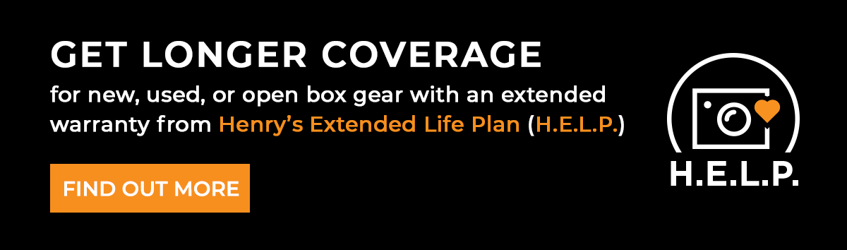 Get longer coverage for new, used, or open box gear with an extended warranty from Henry's Extended Life Plan (HELP)