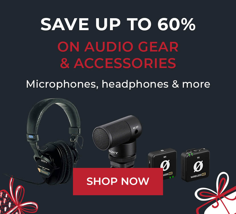 Save up to 60% on Audio Gear & Accessories