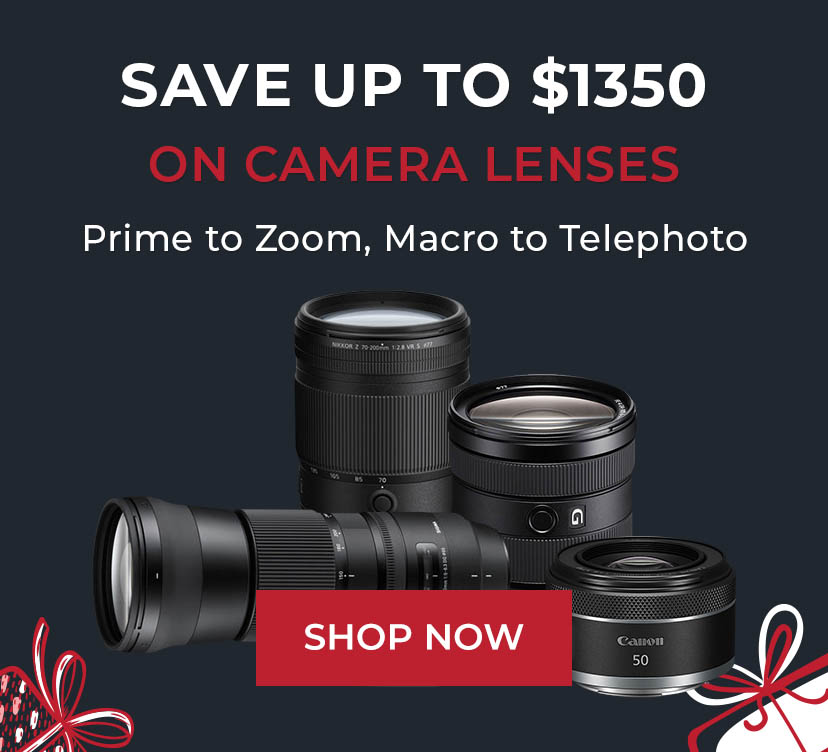 Save up to $1350 on Lenses