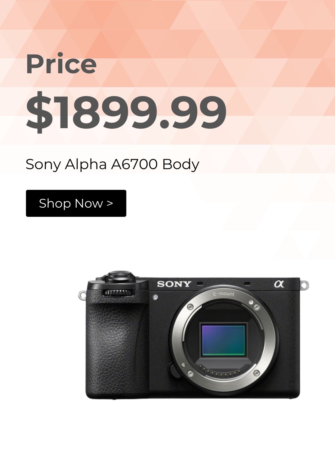 Sony Alpha A6700 Body