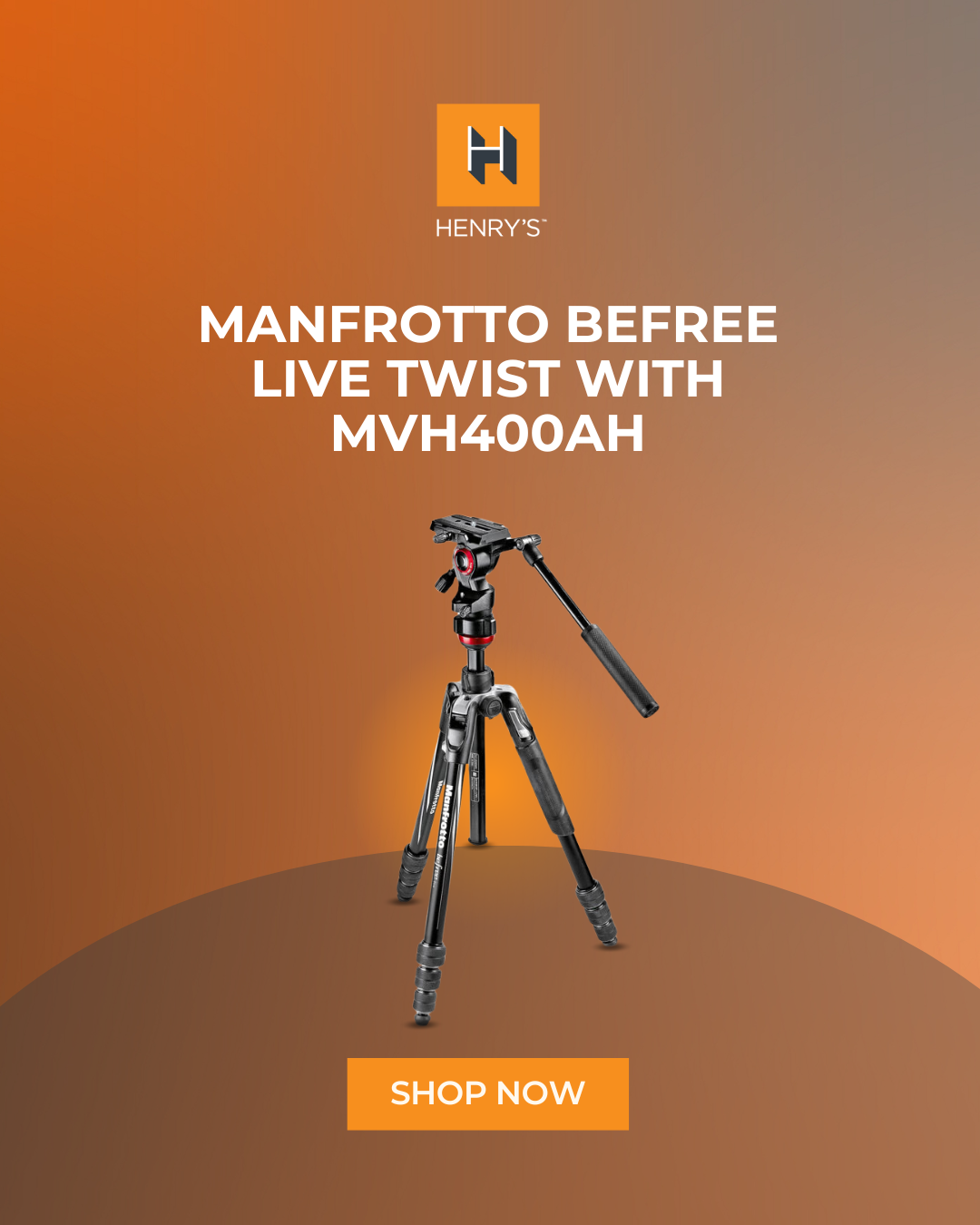 Manfrotto Befree Live Twist With MVH400AH