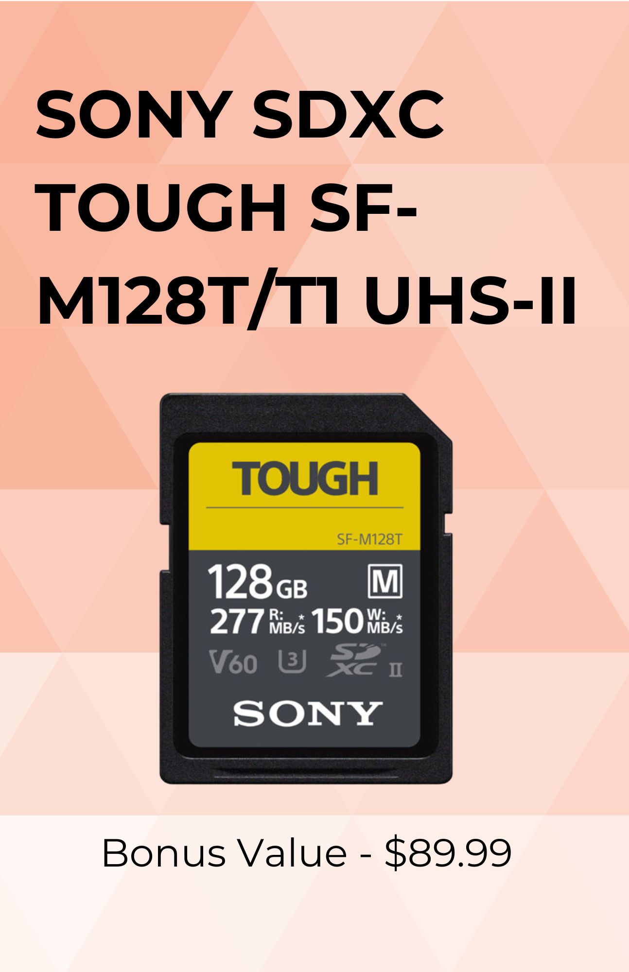 SONY SDXC TOUGH SF-M128T/T1 UHS-II