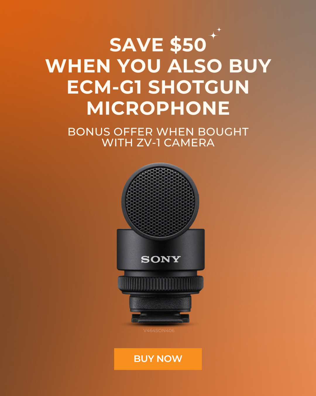 Sony Vlogger Shotgun Microphone ECM-G1