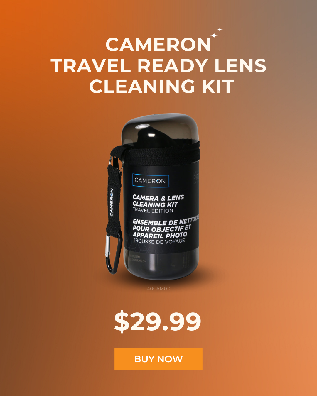 Cameron Camera Lens Cleaning Travel Kit