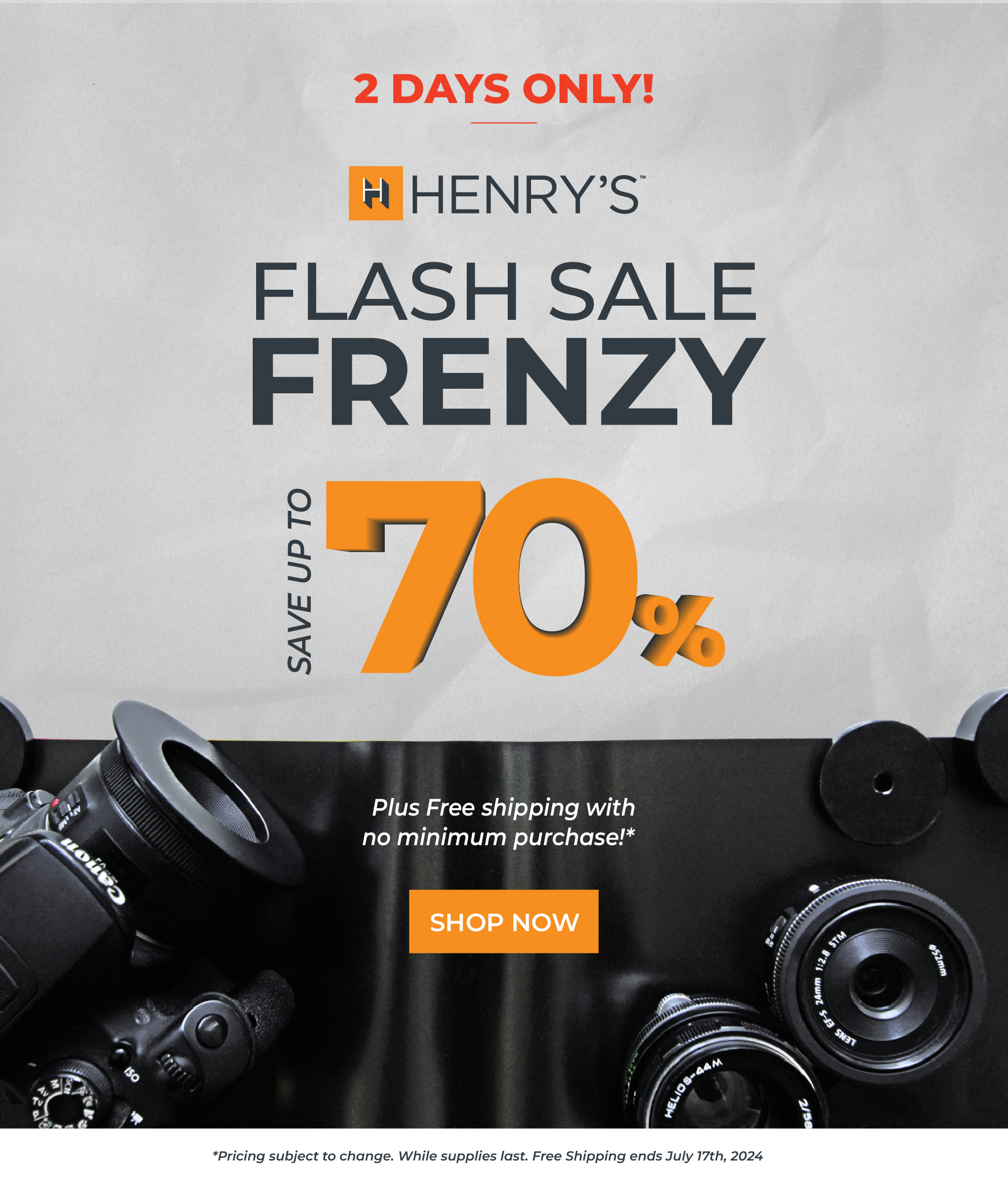 Henrys Flash sale frenzy