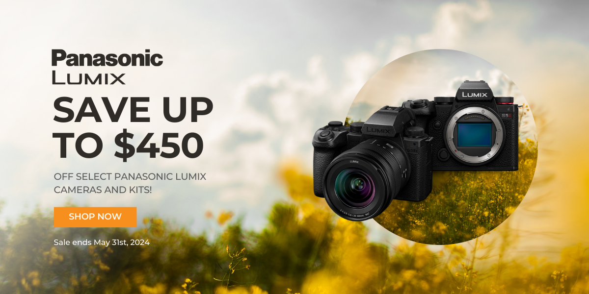 Save up to $450 off Select Panasonic Lumix Cameras & Kits