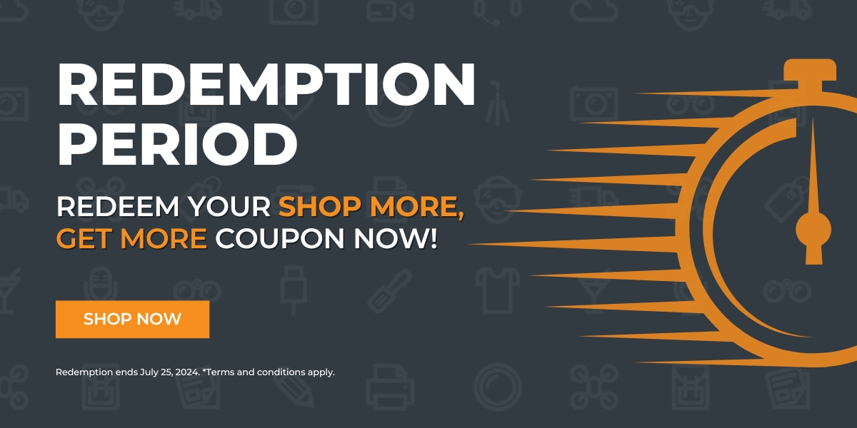Redemption Period Now On for all Shop More Get More Vouchers earned last month.