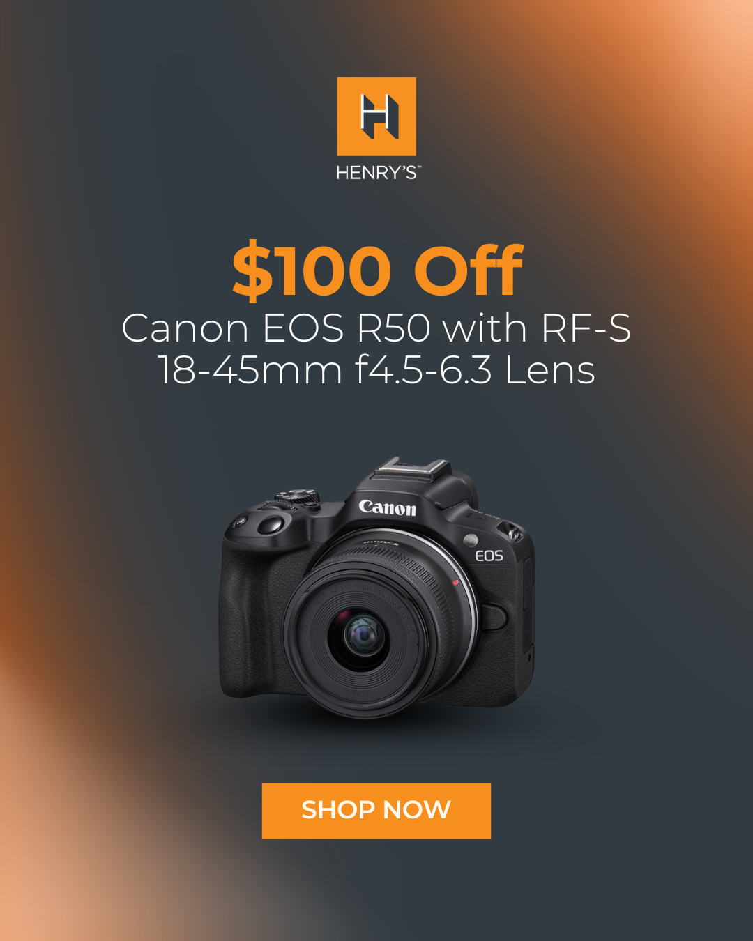 $150 off Canon EOS R50 