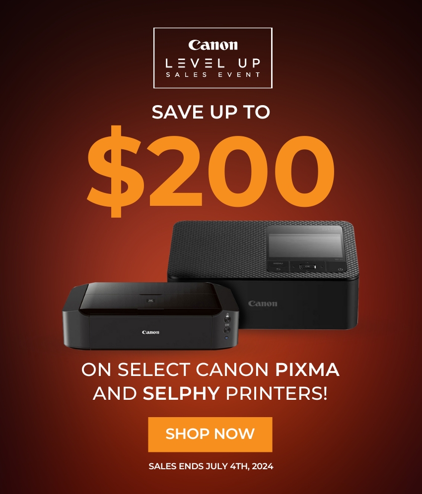 Save up to $200 on select Canon Pixma & Selphy printers